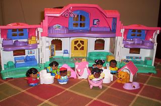 Fisher Price African America Little People Dollhouse With Sound and 