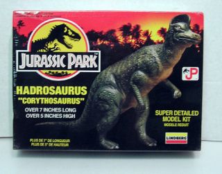 1993 Lindberg JURASSIC PARK Hadrosaurus  Super Detailed Model Kit 