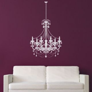 Old Fashioned Candle Chandelier Wall Stickers Wall Art Decal Transfers