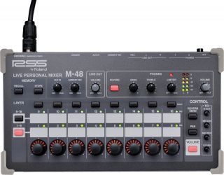 Roland M 48 Live Personal Mixer (includes mounting bracket and tray)