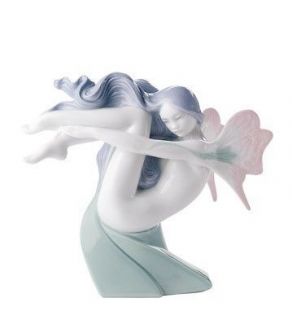 AUTHORIZED DEALER Nao Lladro Porcelain Figurine WATER FAIRY Mermaid 