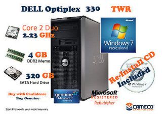 Dell optiplex 330 FAST Dual Core Windows 7 Professional Tower Computer 