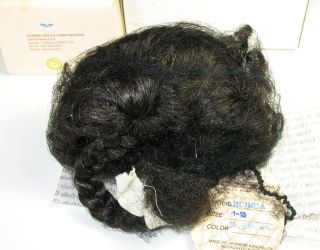 Lucinda Dark Brown Doll Wig Doll Making Supplies Size 11 12