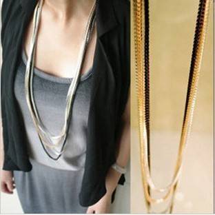 long multilayer fashion necklace in Necklaces & Pendants