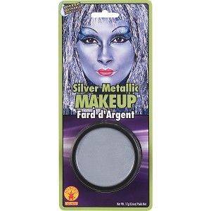   Silver Base Costume Theatrical Make Up Palette & Sponge Face Painting