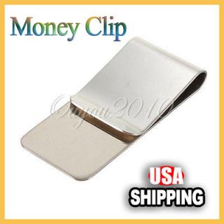   Money Stainless Steel Clip Pocket Wallet Money Credit Card Holder US