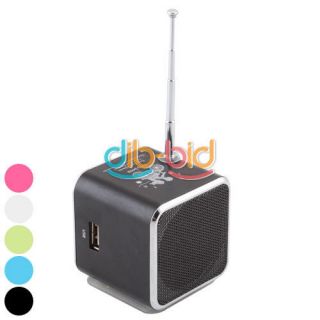   Mini Rechargeable USB TF Card Speaker  Music Sound Box w/ FM Radio
