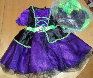 Spooked Frankenstein Witch Girls Costume S (7 8)
