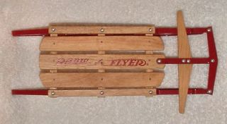   radio flyer toy RED SLED 8 1/2 long x 4 1/8 wide x 1 1/4 tall