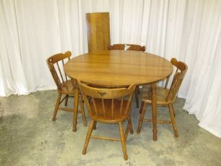   Young Republic Group Dining Set Maple Andover Drop Leaf Table 4 Chairs