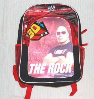 THE ROCK 16 School Bag 3D BACKPACK WWE Wrestling Super Star
