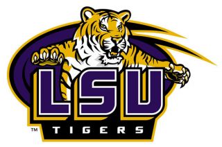 LSU Large Cornhole Tiger Logo Decals/Set of 2