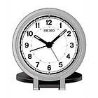 Seiko QHT011KLH Travel Alarm Clock Flip Up Hinged Gray/Black Case