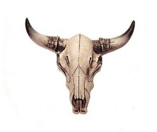 Western 5 Cow Steer Bull SKULL ~ FIGURINE ~ STATUE ~ WALL Hanger 
