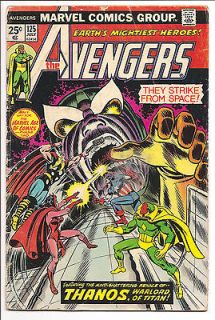   Avengers # 125 Thanos movie old bronze 70s 80s marvel comic lot