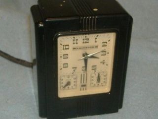 1937 LUX ELECTRIC CLOCK TIMER 4 WESTINGHOUSE OVEN STOVE Vintage Art 