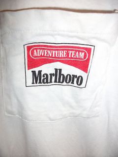 VTG Marlboro t shirt racing Adventure Team white pocket One Size 