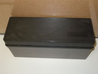 Vintage Official Black & Grey Super Nintendo 8 Game Cartridge Case 