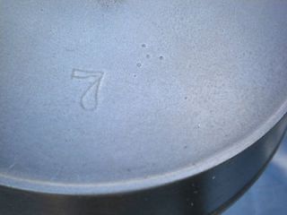   Erie No. #7 Skillet With Rare 4 dots Makers Mark Clean Level Smooth