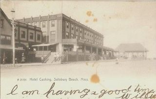 1906 Hotel Cushing Salisbury Beach Massachusetts Postcard MA