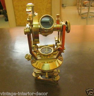 NAUTICAL BRASS SURVEYING THEODOLITE COMPASS