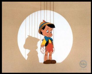Disney Original Animation Art Cel Sericel Serigraph Pinocchio Puppet 