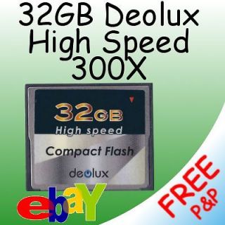 32GB Compact Flash CF Memory Card 300X 45Mbp/s HD Video Ultra Fast 