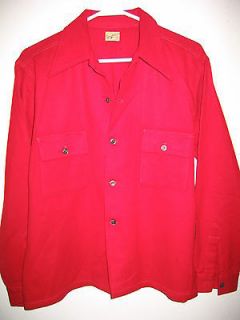   50s Town & Country Sportswear Wool jacket Shirt Hunting Mens M/L