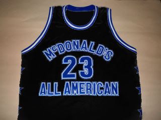 MICHAEL JORDAN McDONALD ALL AMERICAN JERSEY McDONALDS BLACK NEW ANY 