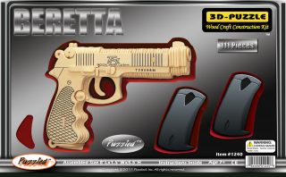 Beretta 3D Puzzle Wood Craft Construction Kit