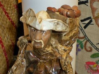Mexican Paper Mache Man Figurine Statue Folk Art Carrying Potato Sack 