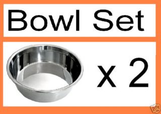 Stainless Steel Bowls Dog Food Bowl Pet Dish for Food Stand 1pt 