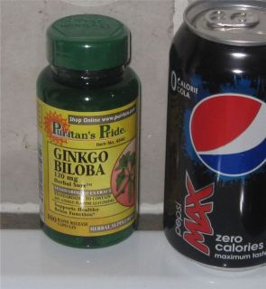 Ginkgo Biloba Standardized Extract, , 100 ct, **120 mg**