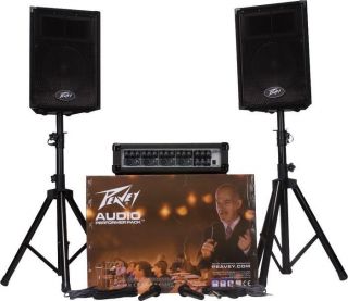   Audio Performer Pack™ All in One PA Speaker Microphone Stands System
