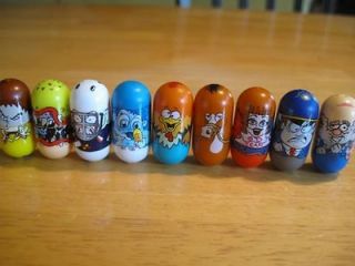 Mighty Beanz lot of 9 bad breath, goalie, abominable snow baby 