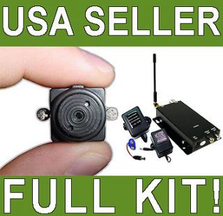 Wireless Spy Mini Micro Camera Hidden Cam FULL SYSTEM