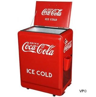   1930s Style Coca Cola Refrigerator Fridge Coke Machine Ice Box Cooler