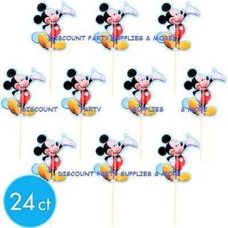 mickey mouse cupcake picks in Holidays, Cards & Party Supply