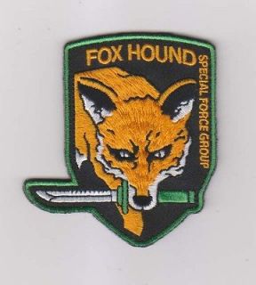 METAL GEAR SOLID MGS FOX HOUND SPECIAL FORCE GROUP Velcro Patch