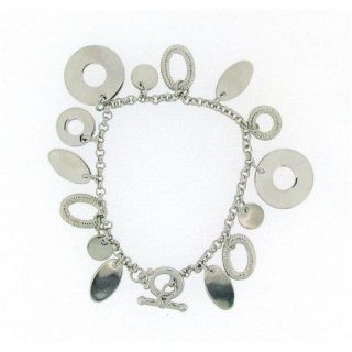 Pierre Cardin Ladies   Girls Silver Plated Multi Charm Bracelet