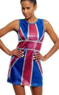 sequin flag dress in Womens Clothing