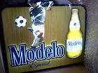 MODELO ESPECIAL SOCCER PLAYER LED LIGHTED BEER SIGN/NEW IN BOX26 