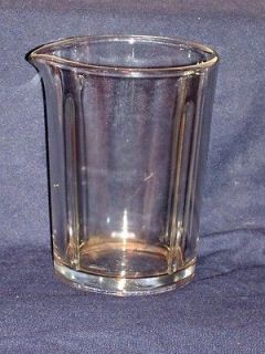 Vtg SUNBEAM Glass Pitcher Jar with Spout for Milkshake Blender Mixer 