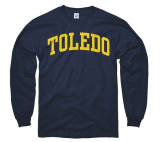 Toledo Rockets Navy Arch Long Sleeve T Shirt