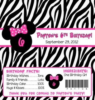 zebra minnie mouse party supplies in Birthday