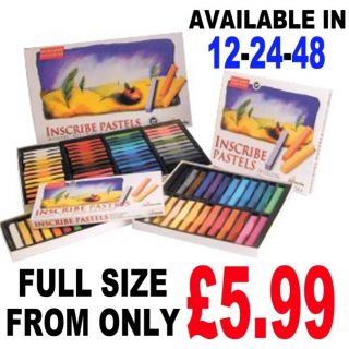 INSCRIBE FULL STICK LENGTH SOFT PASTELS ARTIST AVAILABLE IN 12 24 48