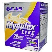 EAS, Myoplex Lite Shake Mix, Vanilla Cream, 20 Packets 1.9 oz (54 g 