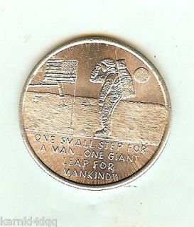 1969 APOLLO 11 1st Landing Moon Astronaut Space NASA Coin Token Medal 