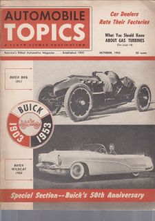   Topics 10/53, Buicks 50th, Front Wheel Drive, Soap Box Derby