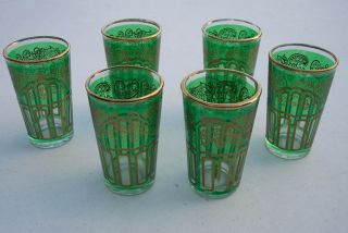MOROCCAN TEA GLASSES wine glasses mint hot tea morocco